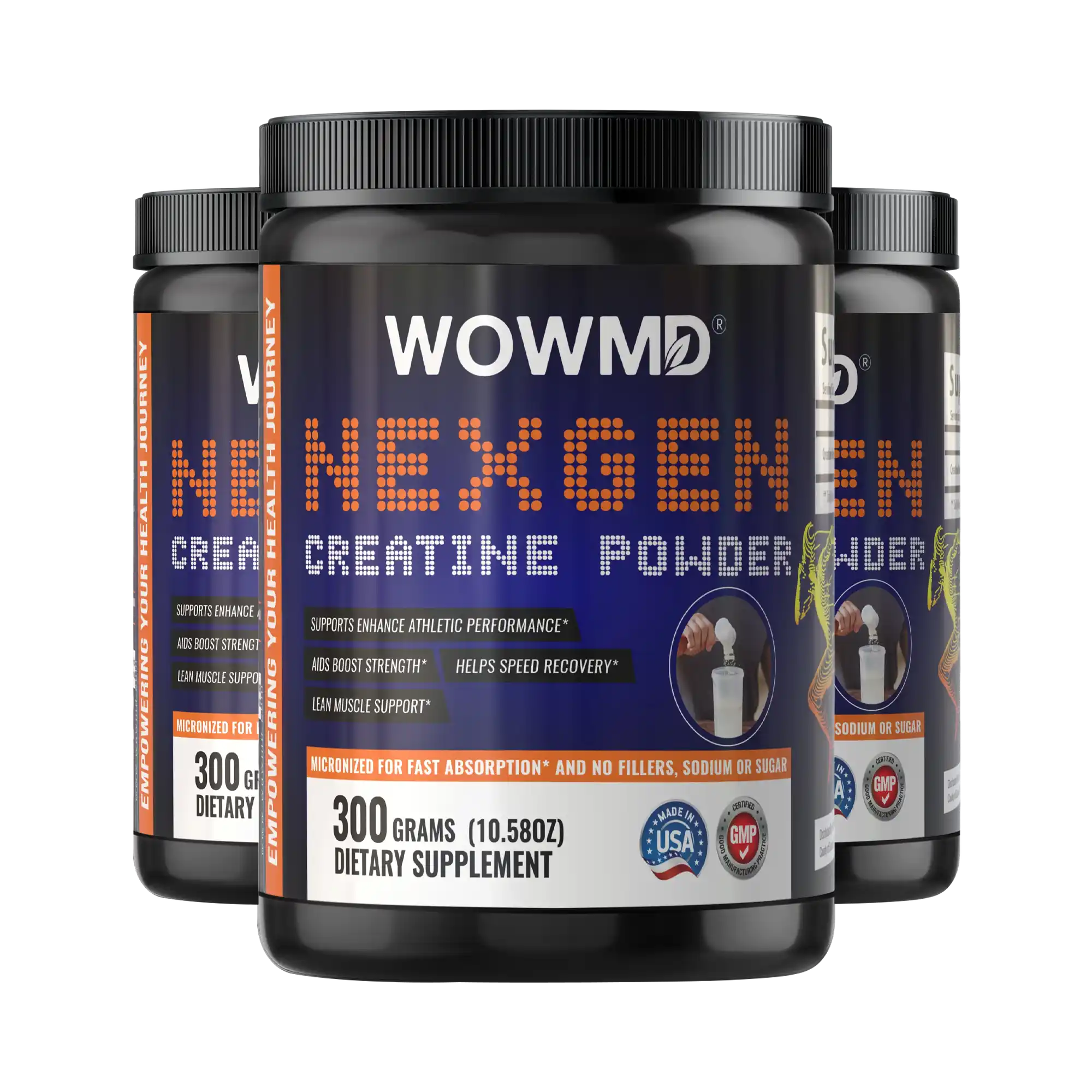 WOW MD NexGen Micronized Creatine Powder - Unflavored