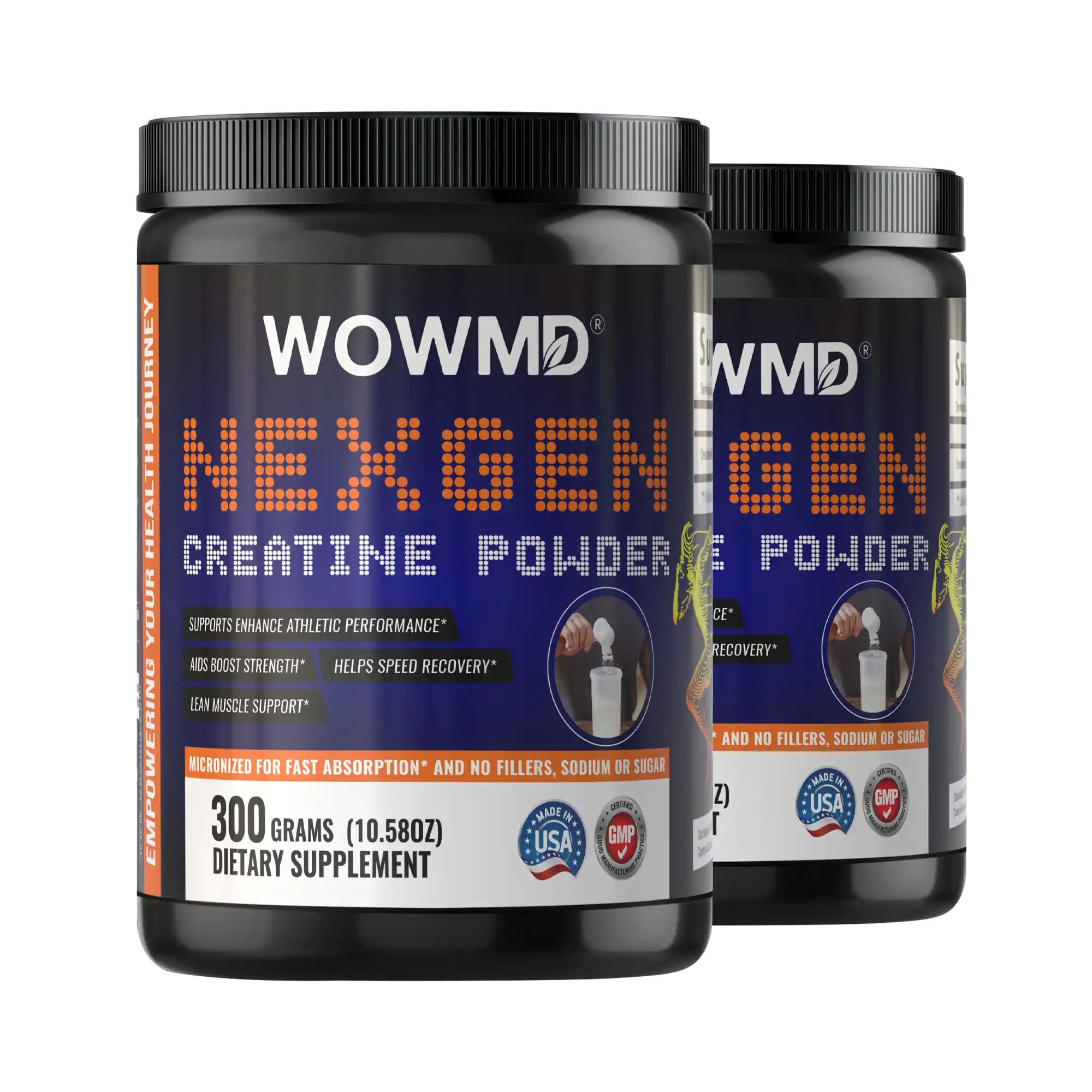 WOW MD NexGen Micronized Creatine Powder - Unflavored