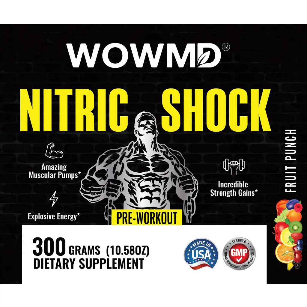 WOW MD Nitric Shock Pre-Workout - 2 Flavors
