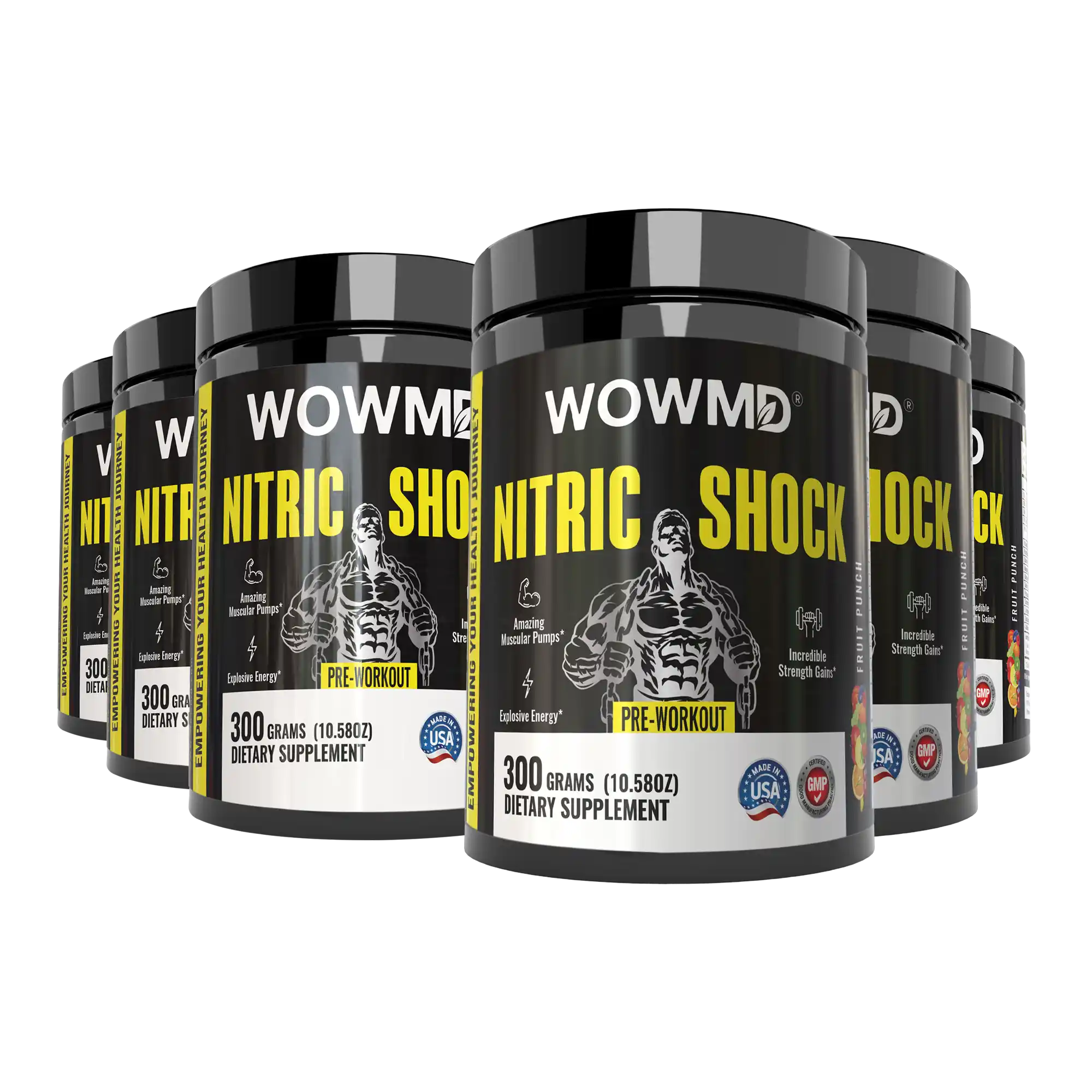 WOW MD Nitric Shock Pre-Workout - 2 Flavors