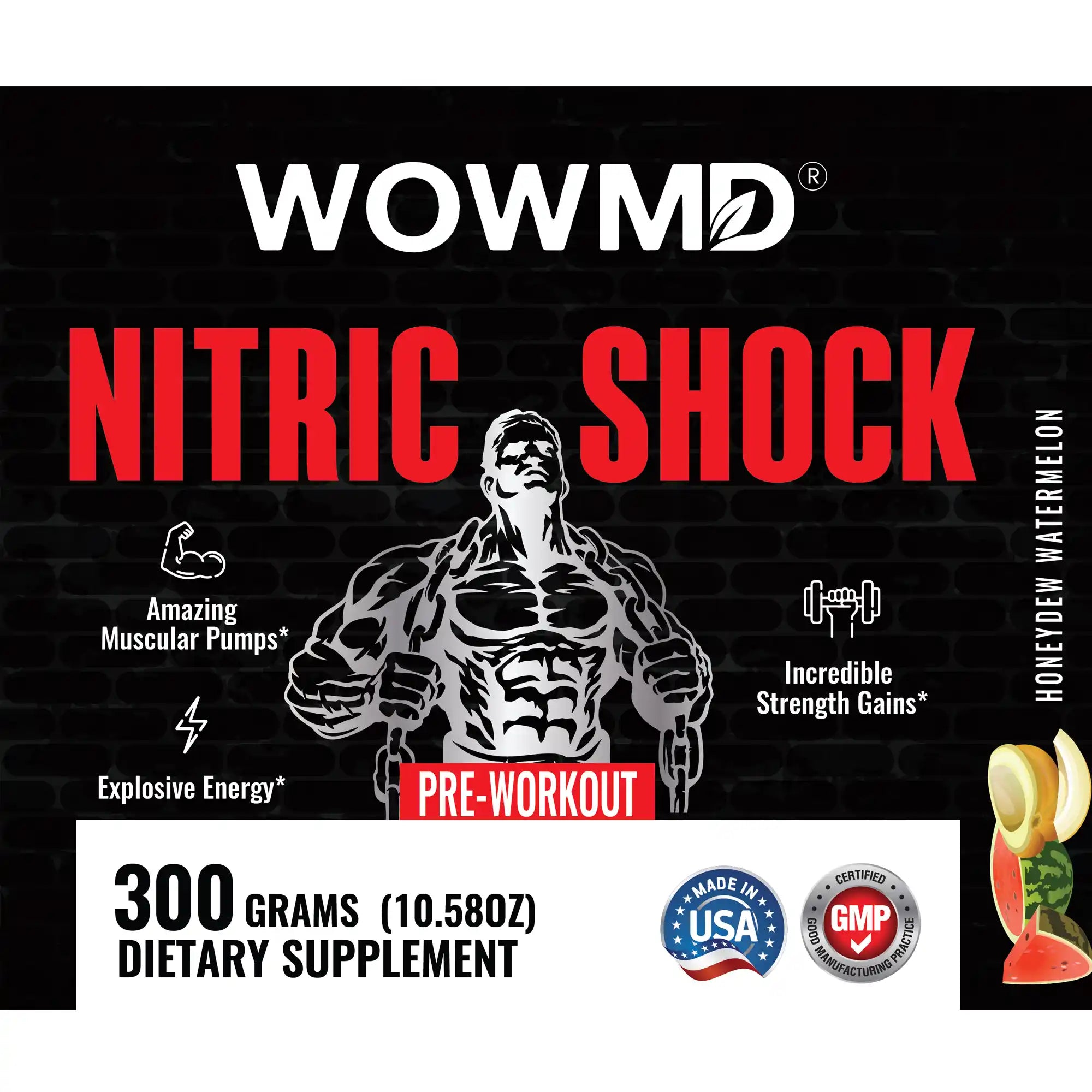 WOW MD Nitric Shock Pre-Workout - 2 Flavors