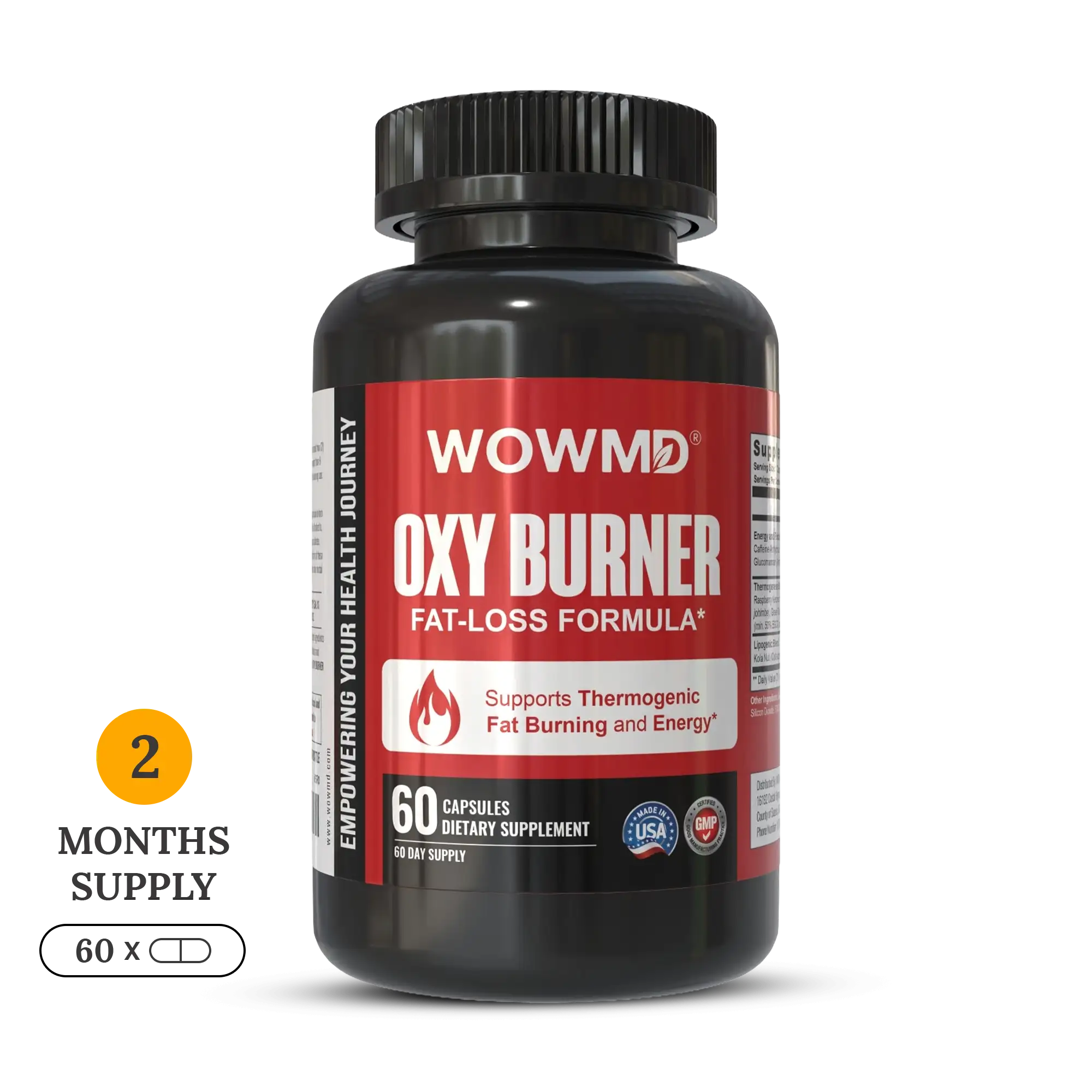 WOW MD Oxy Burner Fat-Loss Formula - 60 Capsules
