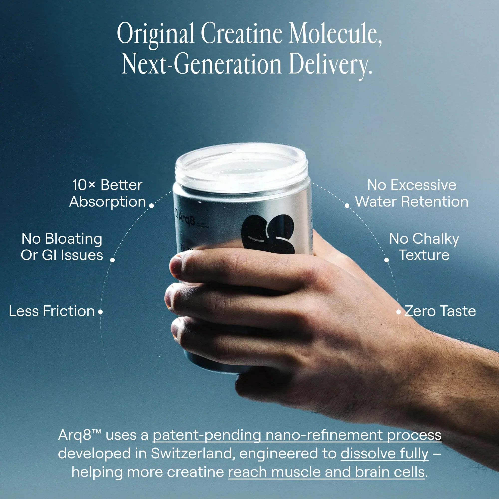 Arq8™ Nano-Creatine Monohydrate Powder - Unflavored