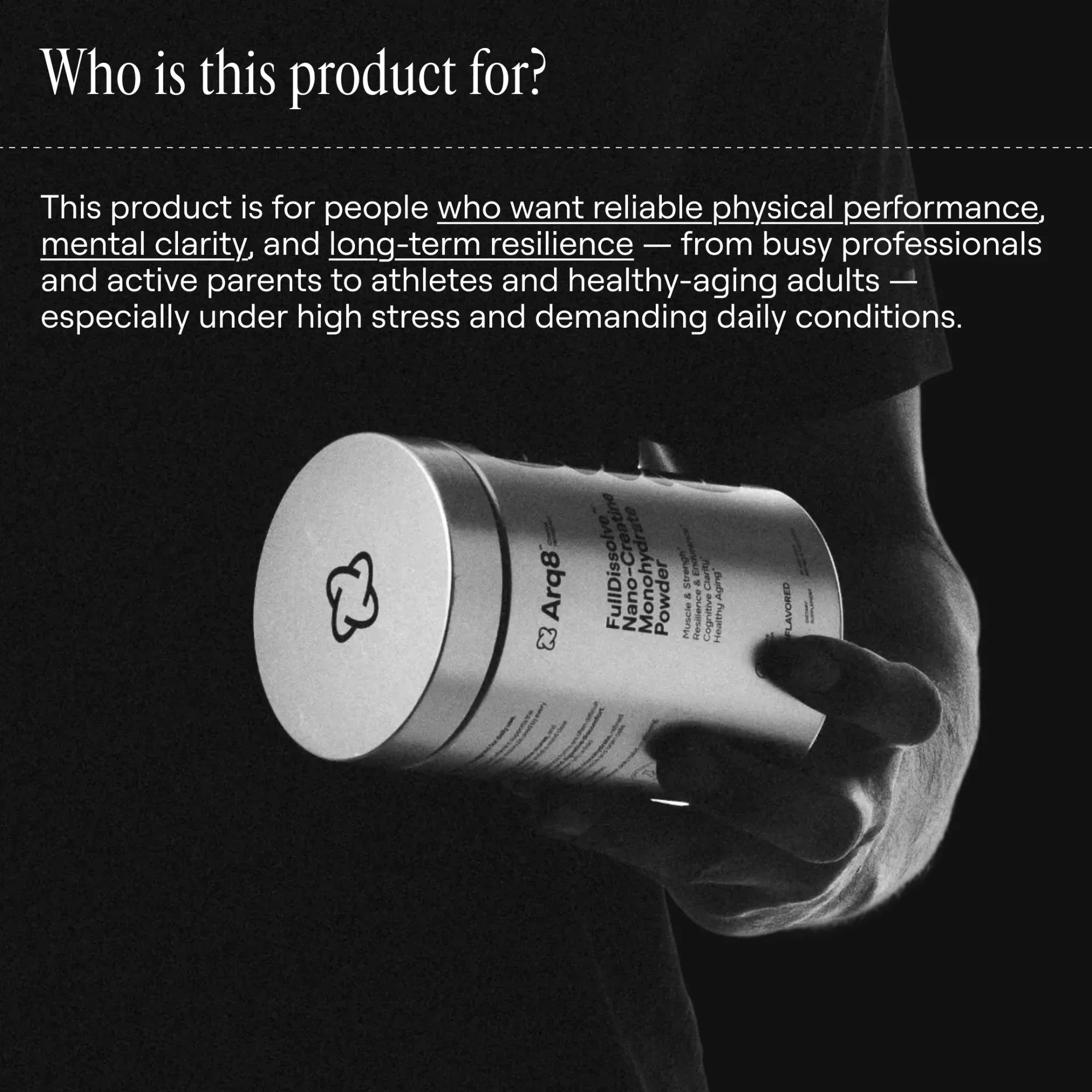 Arq8™ Nano-Creatine Monohydrate Powder - Unflavored