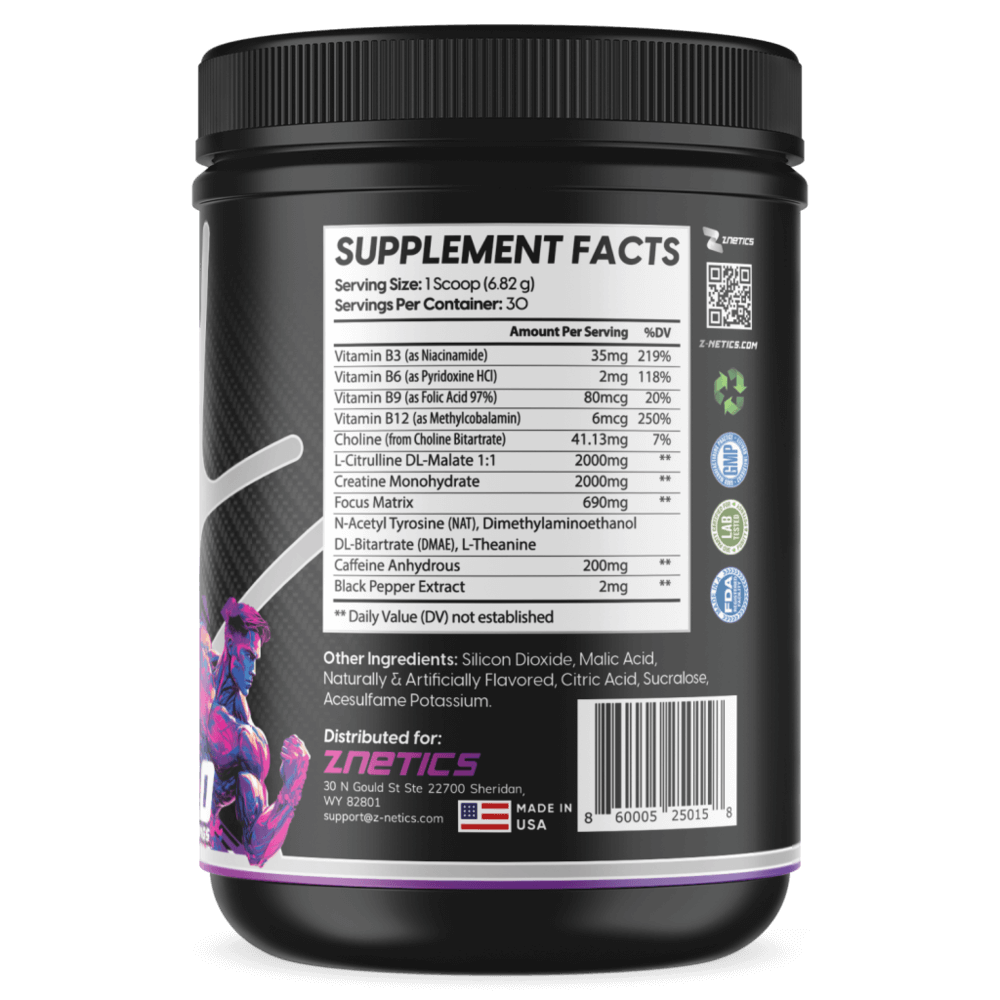 Znetics ONE ZTRIKE Pre-Workout - Fruit Punch