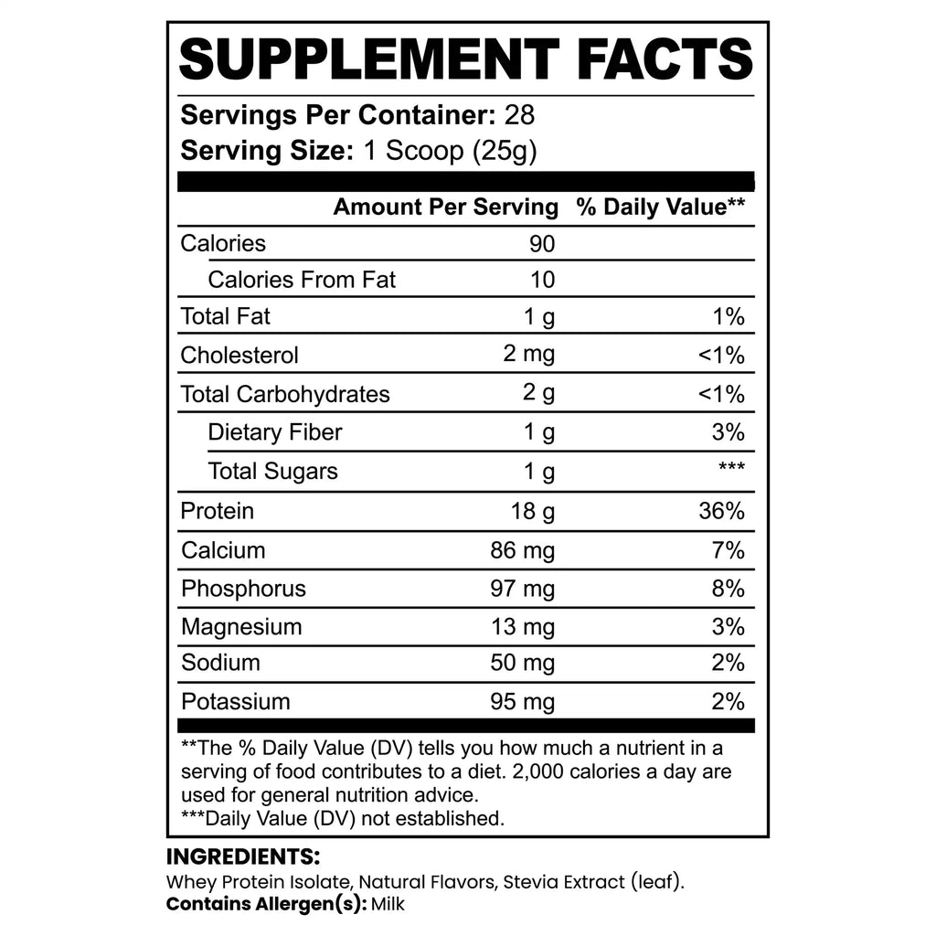 WOW MD Pure3 100% Whey Protein Isolate Powder - Chocolate
