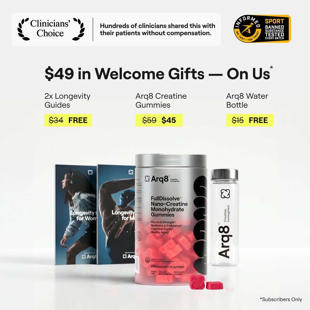 Arq8™ Nano-Creatine Monohydrate Gummies - 2 Flavors