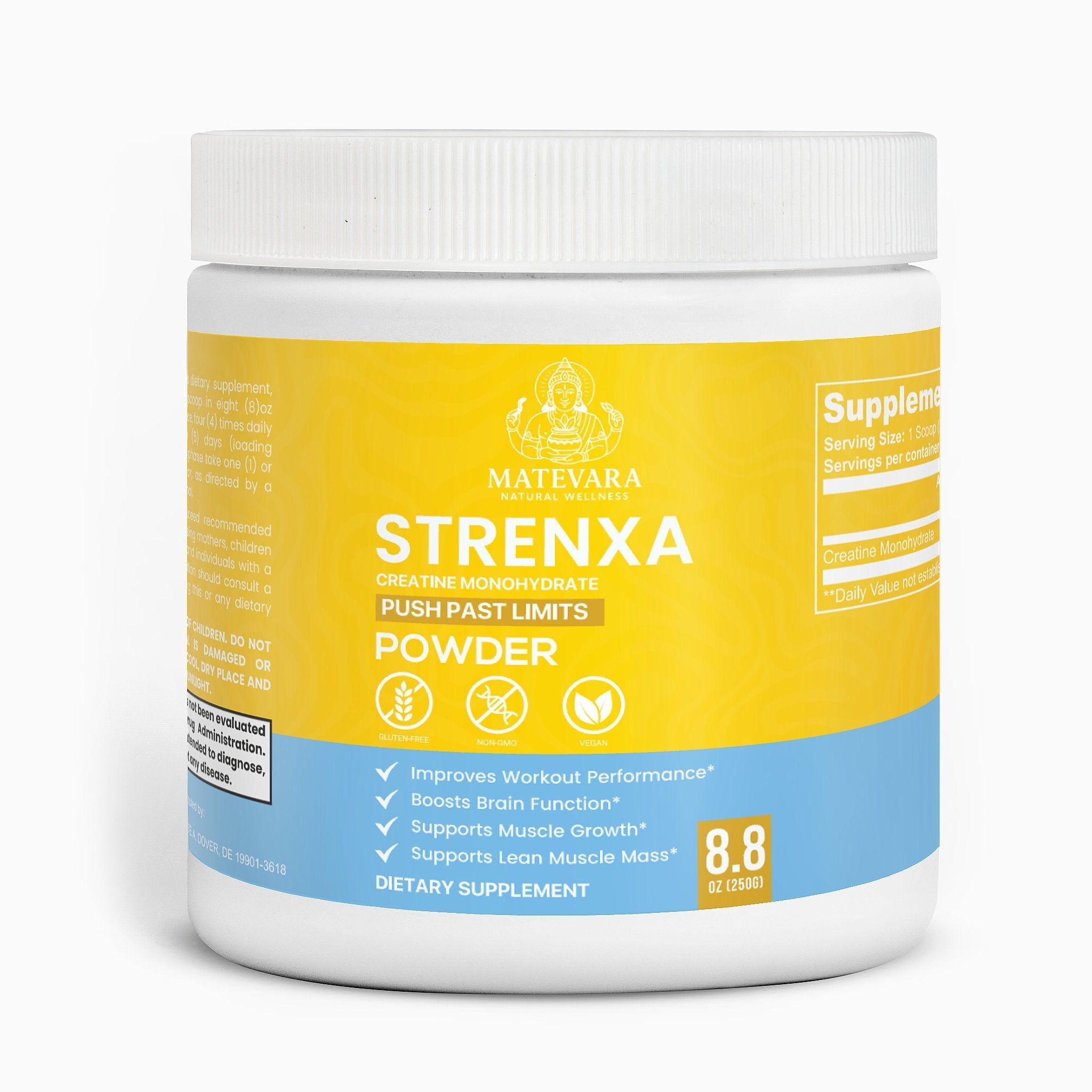 STRENXA Creatine Monohydrate Powder - Unflavored