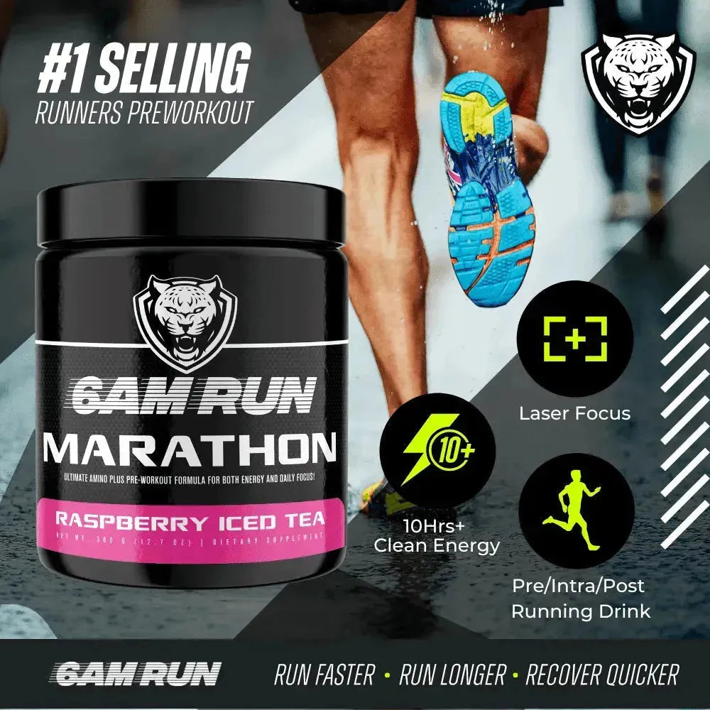 6AMRUN Training Trio Pre-Workout, Hydration, and Recovery - 10 Flavors