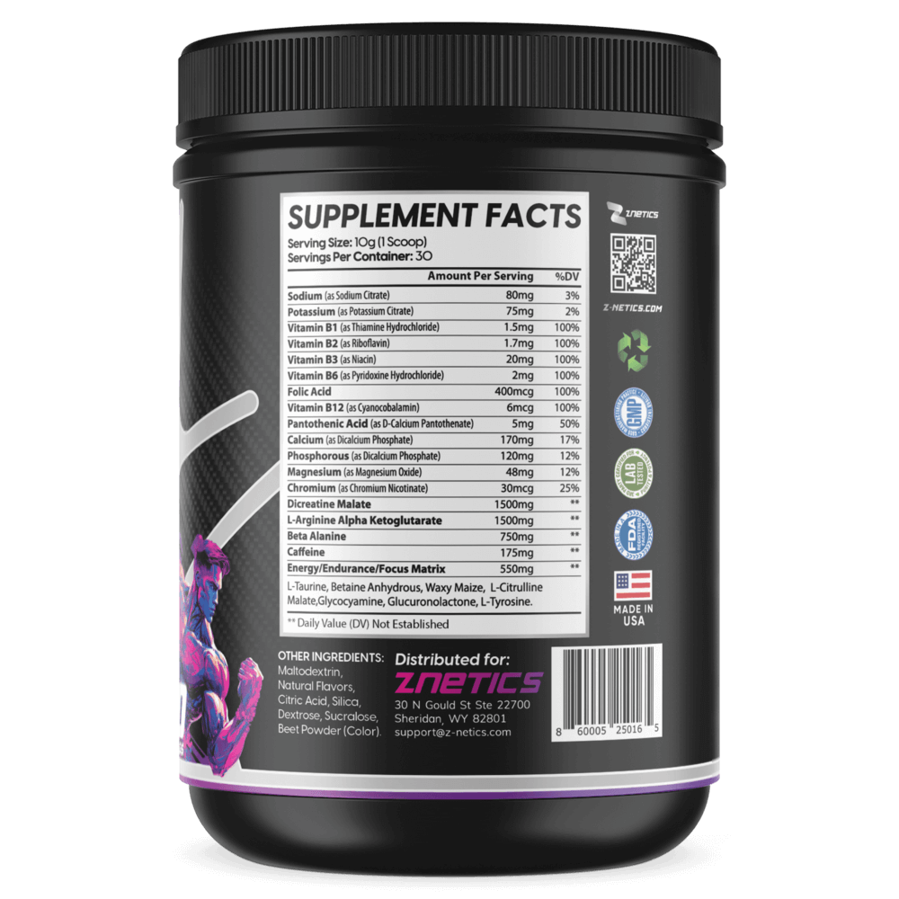 Znetics ONE ZTRIKE Ultra Concentrate Pre-Workout - Watermelon
