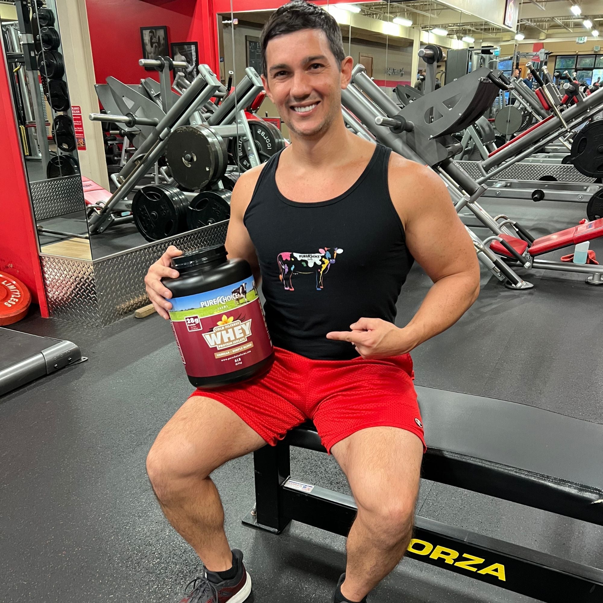 PURE CHOICE Whey Protein Isolate Powder - Organic Vanilla