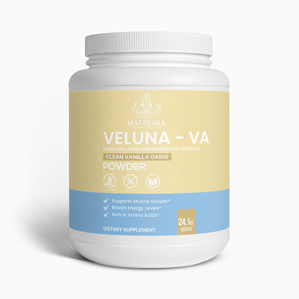 VELUNA VA Pure3 Whey Protein Isolate Powder - Vanilla