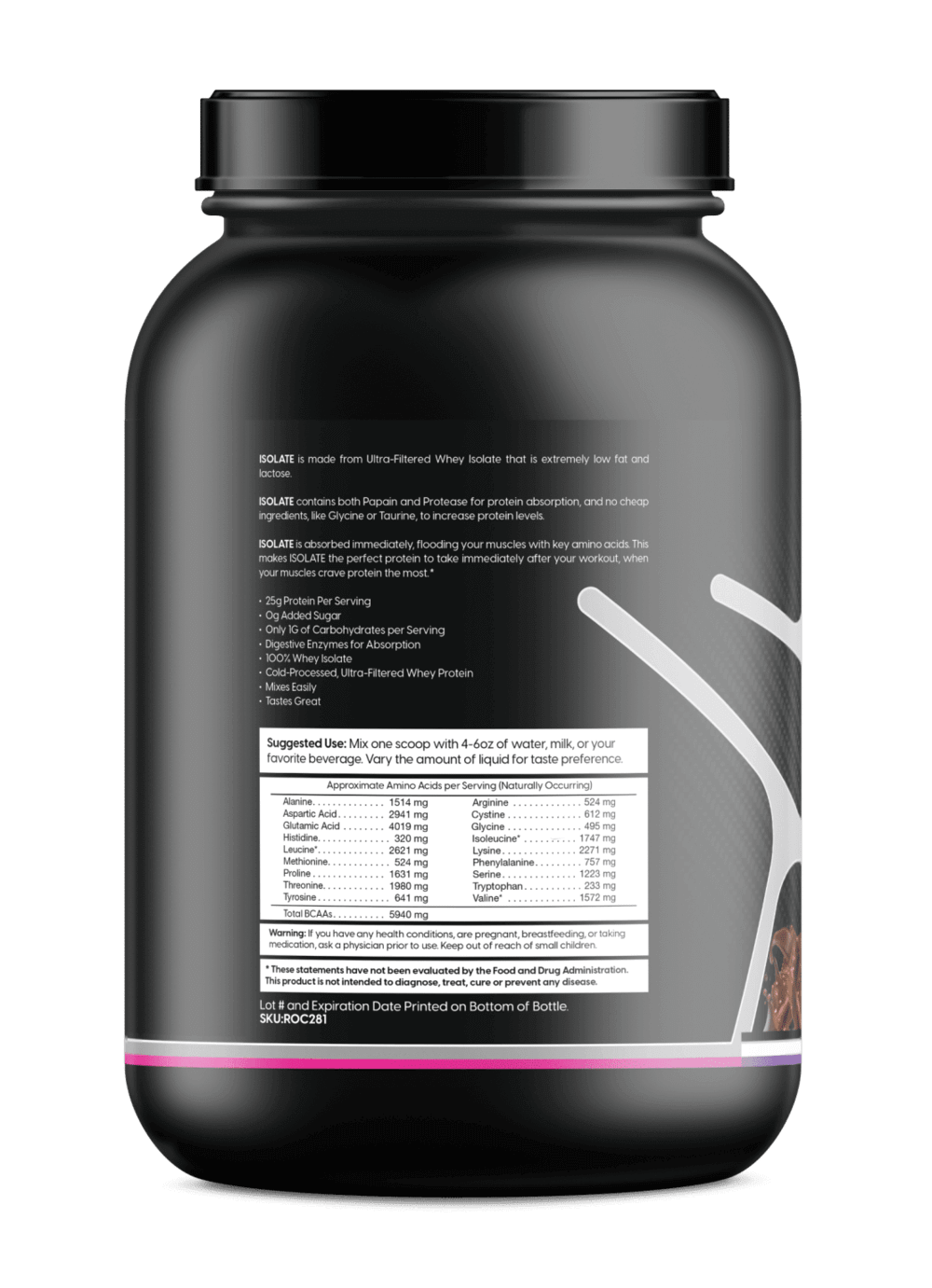 ZNETICS ONE ZTRIKE Whey Isolate Protein Powder - Chocolate