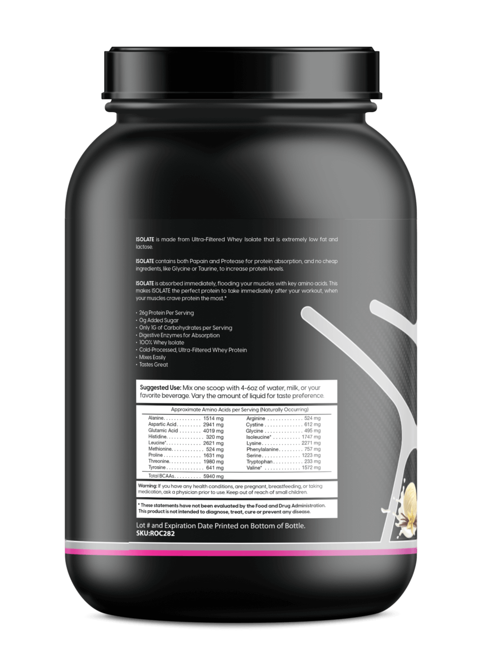 ZNETICS ONE ZTRIKE Whey Protein Isolate Powder - Vanilla Milkshake